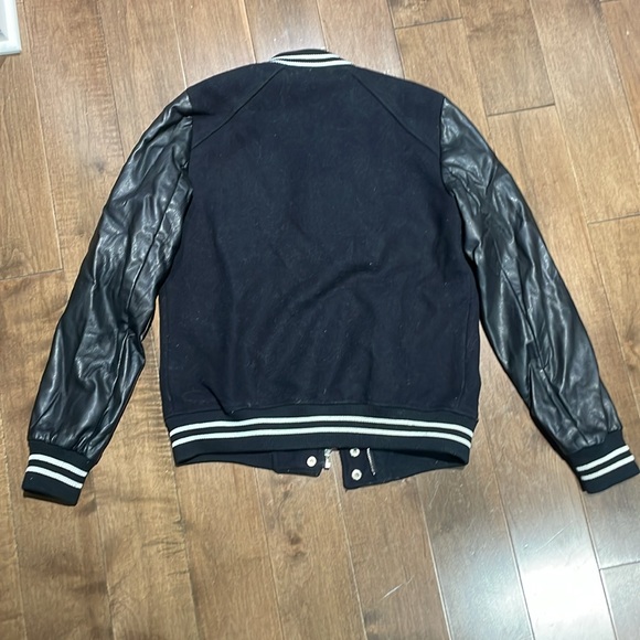 Zara jacket with vegan leather sleeves sz xs - Picture 2 of 3